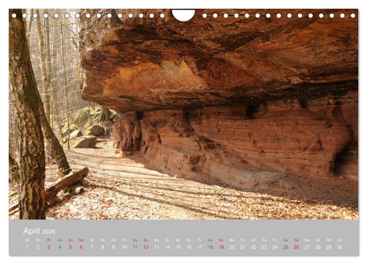 Produktbild: Felsen im Pf&auml;lzer Wald (Wandkalender 2026 DIN A4 quer), CALVENDO Monatskalender