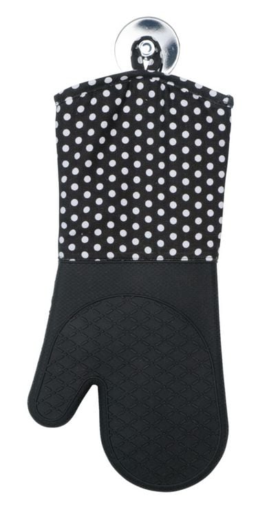 Produktbild: Topfhandschuhe Silikon Schwarz, 1 Paar
