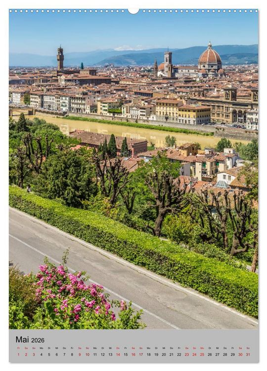 Produktbild: FLORENZ Impressionen bei Tag und Nacht (hochwertiger Premium Wandkalender 2026 DIN A2 hoch), Kunstdruck in Hochglanz