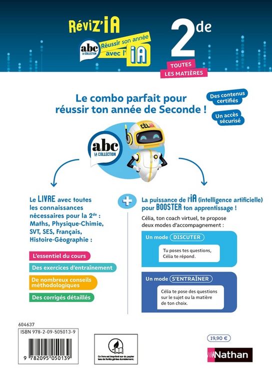 Produktbild: R&eacute;viz'IA, r&eacute;ussir son ann&eacute;e avec l'IA 2de : toutes les mati&egrave;res