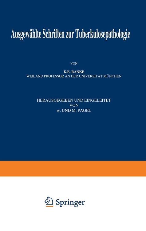 Produktbild: Ausgew&auml;hlte Schriften zur Tuberkulosepathologie