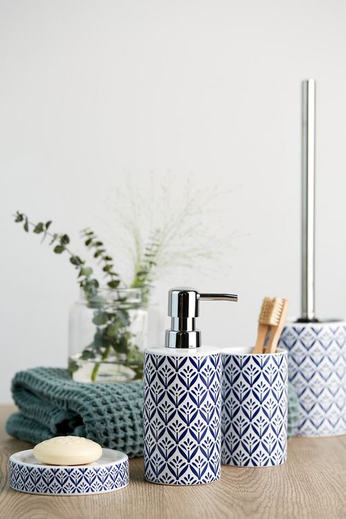 Produktbild: WC-Garnitur Mod. Lorca Keramik, mit mediterranem Muster