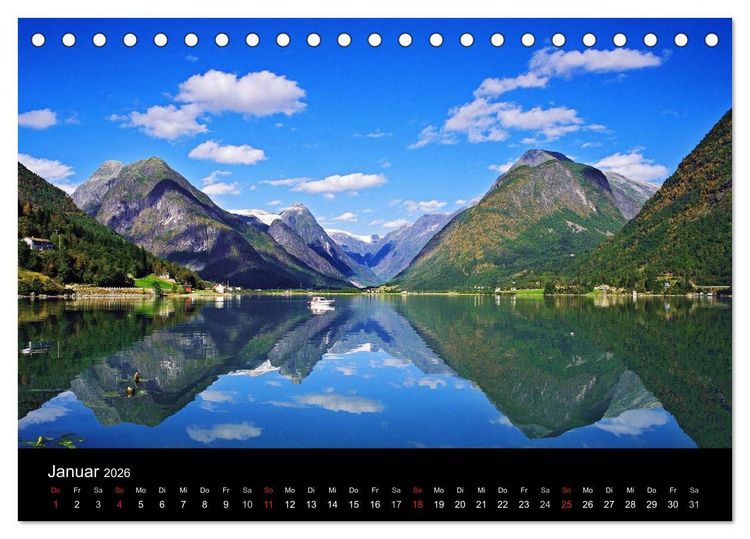 Produktbild: Norwegen (Tischkalender 2026 DIN A5 quer), CALVENDO Monatskalender