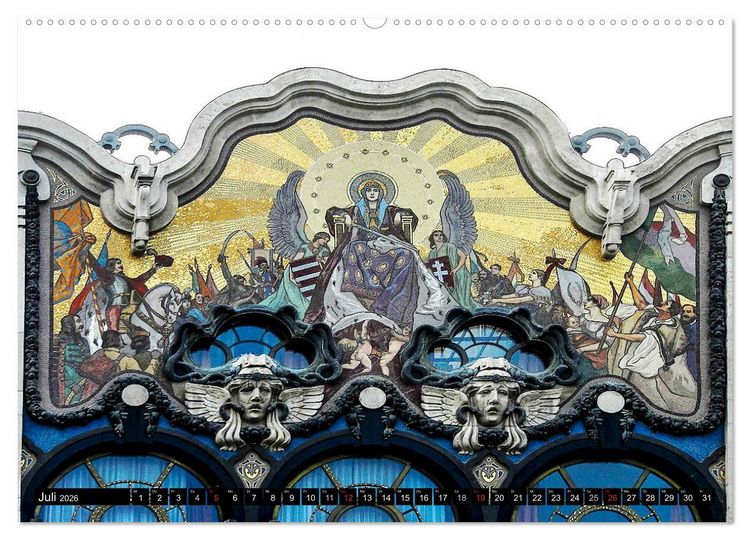 Produktbild: Budapester Jugendstil (Wandkalender 2026 DIN A2 quer), CALVENDO Monatskalender
