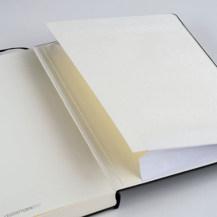 Produktbild: LEUCHTTURM1917 Notizbuch Pocket (A6), Hardcover, 187 nummerierte Seiten, Schwarz, Dotted