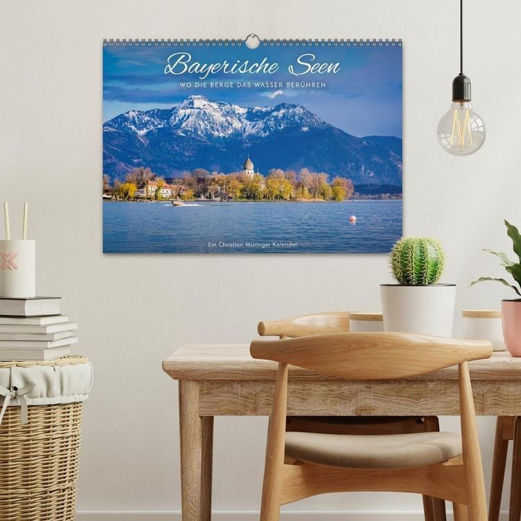Produktbild: Bayerische Seen - Wo die Berge das Wasser ber&uuml;hren (Wandkalender 2027 DIN A3 quer), CALVENDO Monatskalender