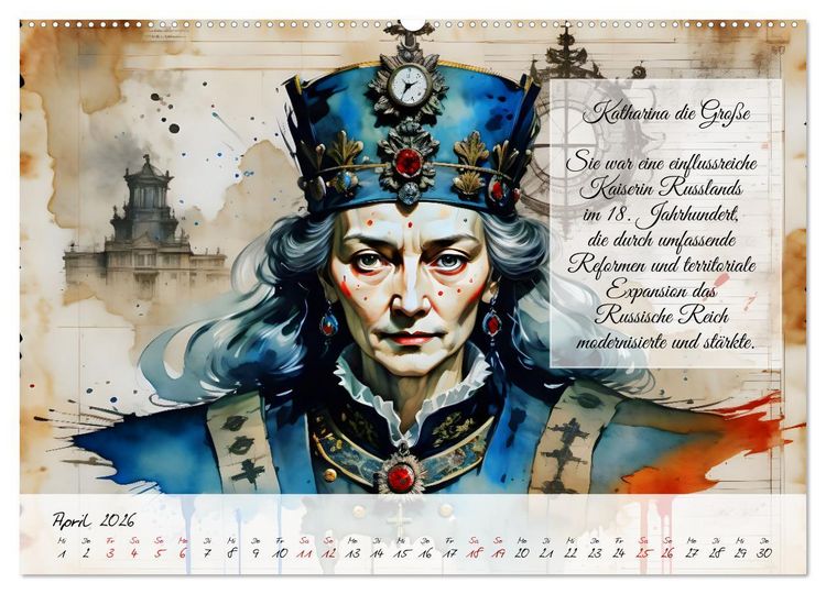 Produktbild: Legend&auml;re Ikonen der Geschichte (Wandkalender 2026 DIN A2 quer), CALVENDO Monatskalender