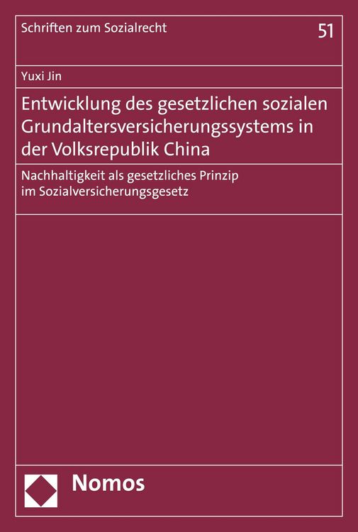 Produktbild: Entwicklung des gesetzlichen sozialen Grundaltersversicherungssystems in der Volksrepublik China