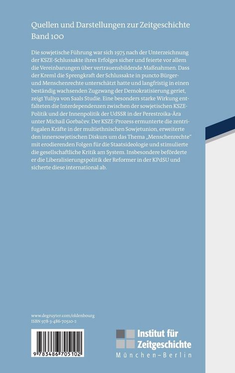 Produktbild: KSZE-Prozess und Perestroika in der Sowjetunion