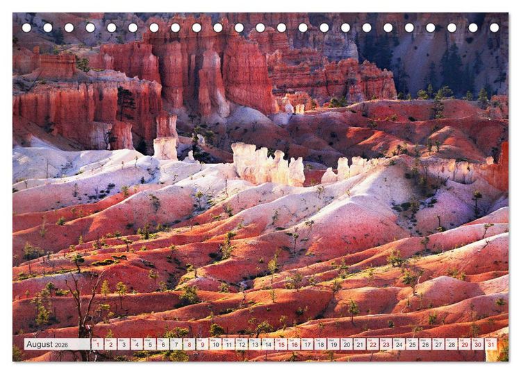 Produktbild: Bryce Canyon, Sunrise and Sunset points (Desk Calendar 2026 DIN A5 landscape), CALVENDO 12 Month DeskCalendar