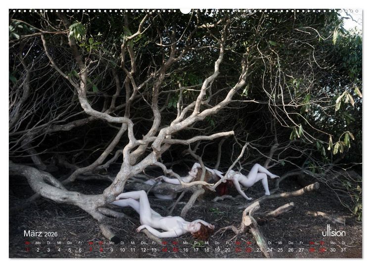 Produktbild: Poesie der Stille &ndash; Akt in der Natur (Wandkalender 2026 DIN A2 quer), CALVENDO Monatskalender