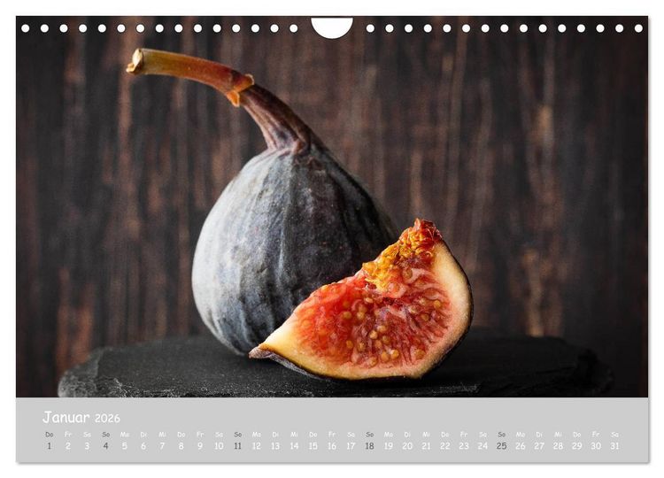Produktbild: authentic FOOD art Obst und Gem&uuml;se (Wandkalender 2026 DIN A4 quer), CALVENDO Monatskalender