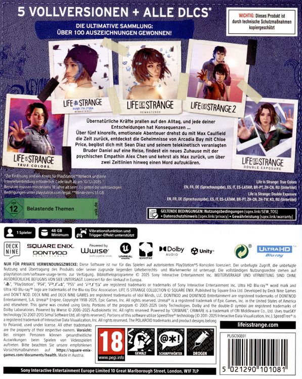 Produktbild: Life is Strange Collection