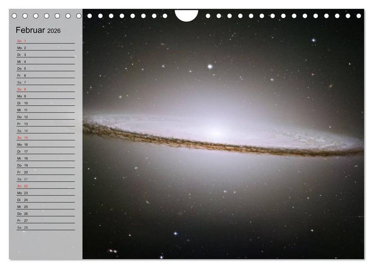 Produktbild: Der Weltraum. Spektakul&auml;re Gasnebel und Galaxien (Wandkalender 2026 DIN A4 quer), CALVENDO Monatskalender