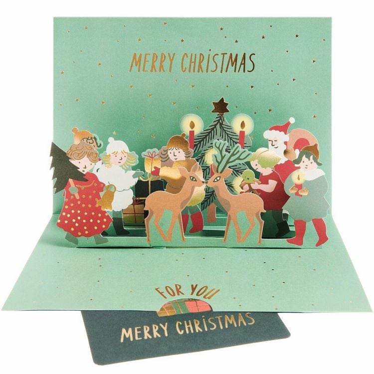 Produktbild: Pop Up Karte f&uuml;r Geldgeschenke, Weihnachtsmann, A5/C5