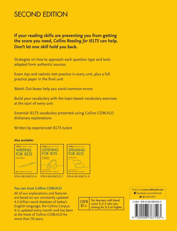 Produktbild: Collins English for Exams Reading for IELTS
