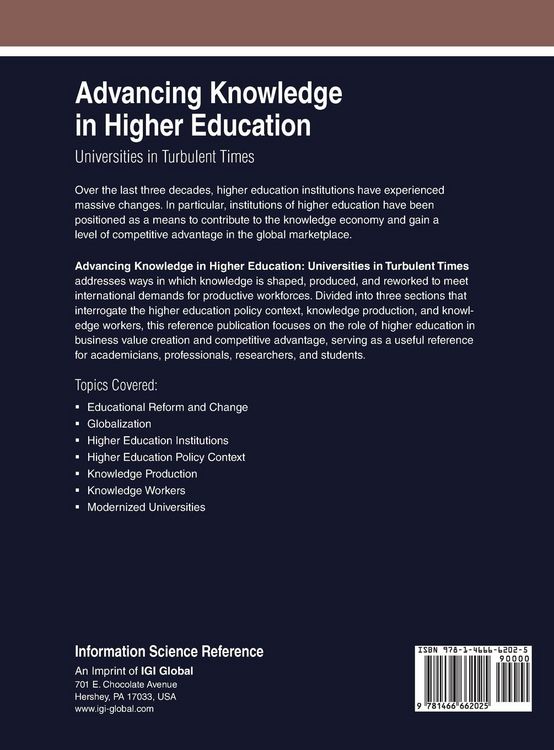 Produktbild: Advancing Knowledge in Higher Education