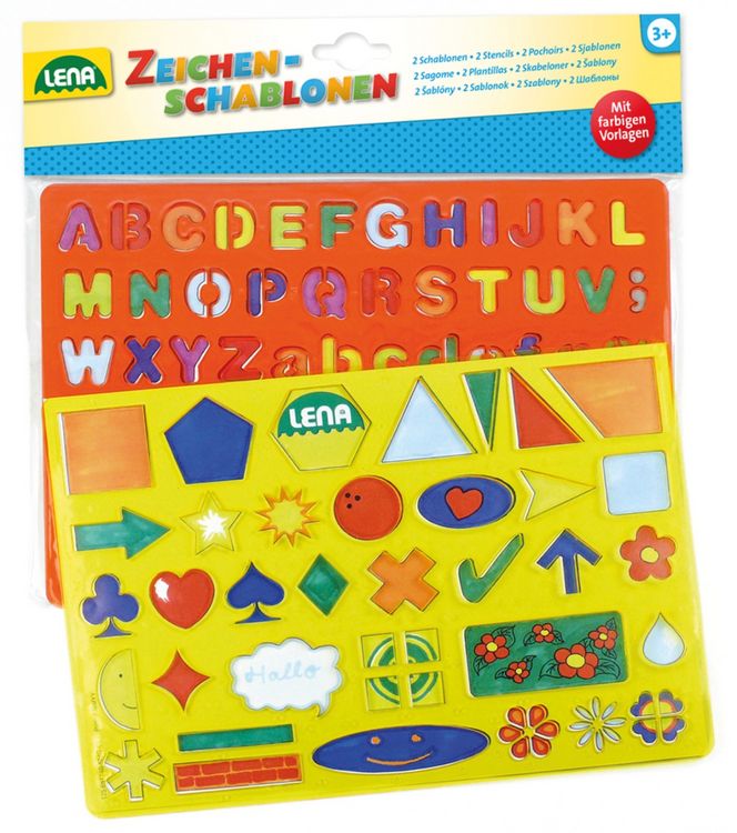 Produktbild: Zeichenschablone Alphabet/Zahlen + Zeichen, Beutel