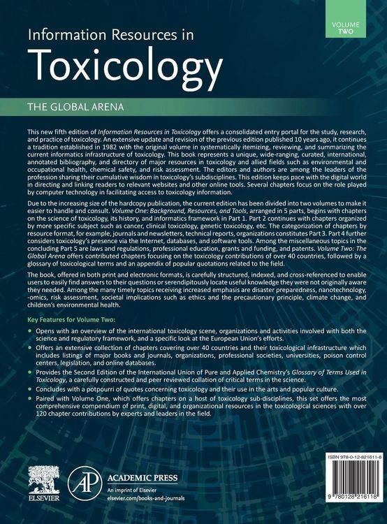 Produktbild: Information Resources in Toxicology, Volume 2