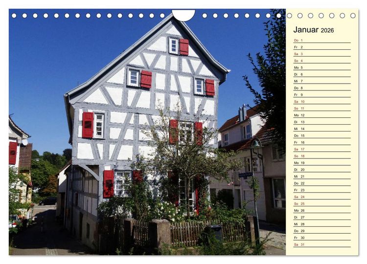 Produktbild: Unterwegs in Waiblingen (Wandkalender 2026 DIN A4 quer), CALVENDO Monatskalender