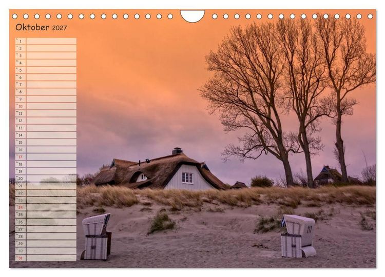 Produktbild: Lichtspiele auf der Halbinsel Dar&szlig; (Wandkalender 2027 DIN A4 quer), CALVENDO Monatskalender