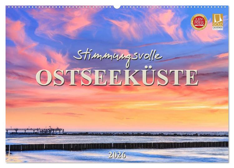 Produktbild: Stimmungsvolle Ostseek&uuml;ste 2026 (Wandkalender 2026 DIN A2 quer), CALVENDO Monatskalender