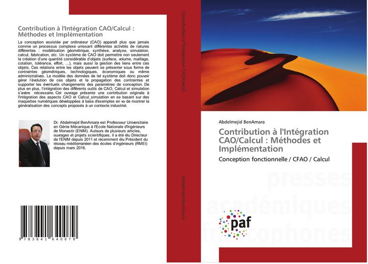 Produktbild: Contribution &agrave; l'Int&eacute;gration CAO/Calcul : M&eacute;thodes et Impl&eacute;mentation
