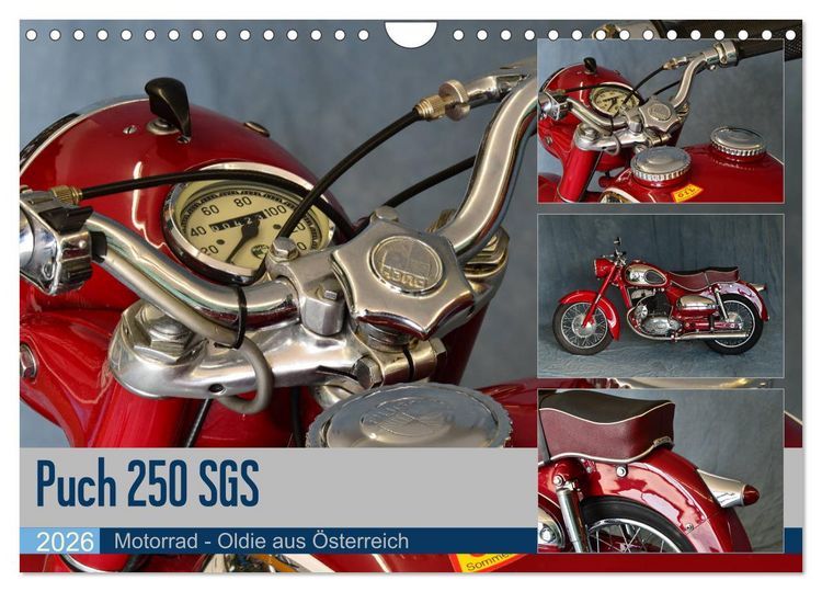 Produktbild: Puch 250 SGS Motorrad - Oldie aus &Ouml;sterreich (Wandkalender 2026 DIN A4 quer), CALVENDO Monatskalender
