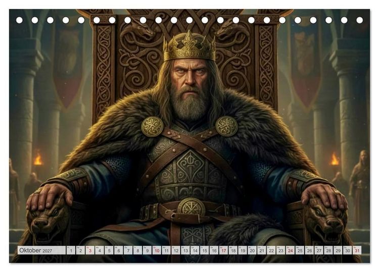 Produktbild: Beowulf &ndash; Die Saga des Drachenbezwingers (Tischkalender 2027 DIN A5 quer), CALVENDO Monatskalender