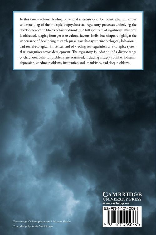 Produktbild: Biopsychosocial Regulatory Processes in the Development of Childhood Behavioral Problems