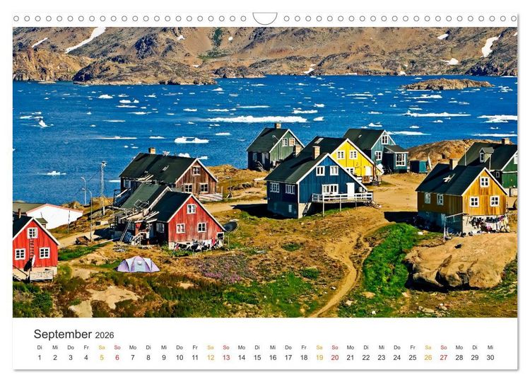 Produktbild: Gr&ouml;nland - Arktische Tr&auml;ume (Wandkalender 2026 DIN A3 quer), CALVENDO Monatskalender