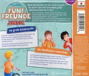 Produktbild: F&uuml;nf Freunde Junior 12: Die gro&szlig;e Schatzsuche / Die r&auml;tselhaften Futterdiebe