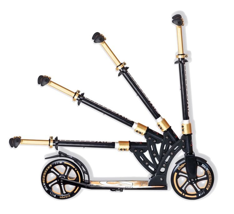 Produktbild: SIX DEGREES Alu Scooter 230/215 mm gold