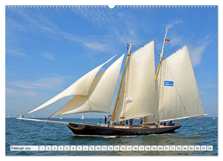 Produktbild: Die HANSE SAIL Das gro&szlig;e Seglertreffen in Rostock (Wandkalender 2026 DIN A2 quer), CALVENDO Monatskalender