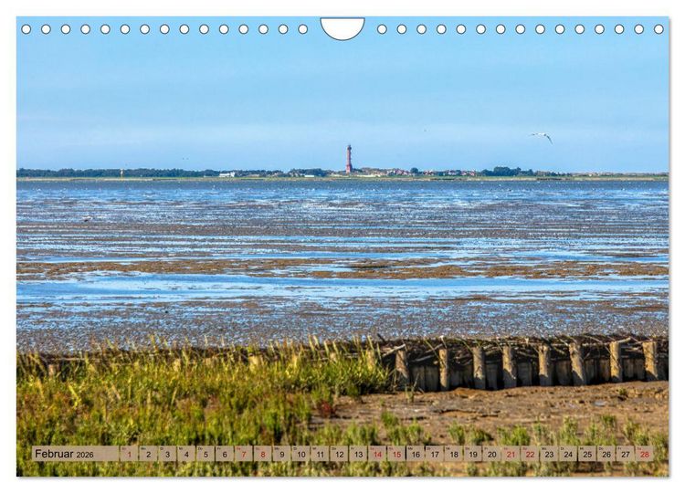Produktbild: Naturlandschaft WATTENMEER (Wandkalender 2026 DIN A4 quer), CALVENDO Monatskalender