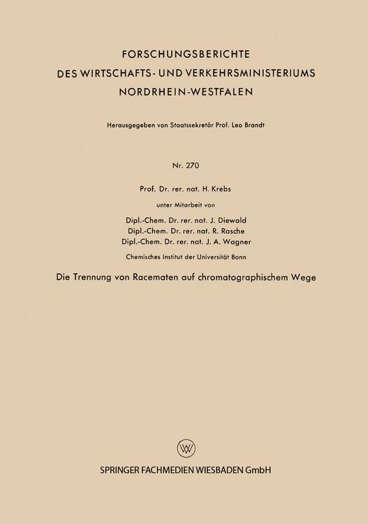 Produktbild: Die Trennung von Racematen auf chromatographischem Wege