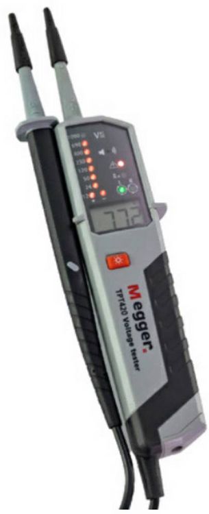 Produktbild: Megger TPT420 Zweipoliger Spannungspr&uuml;fer CAT IV 1000V LED, LCD, Akustik