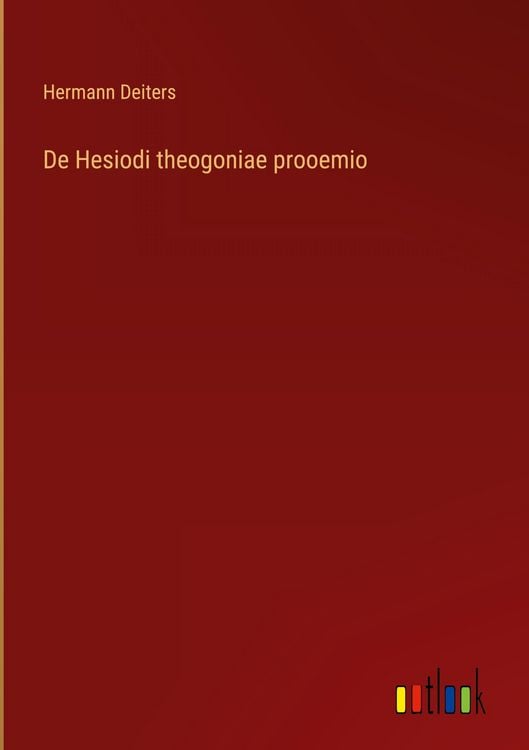 Produktbild: De Hesiodi theogoniae prooemio