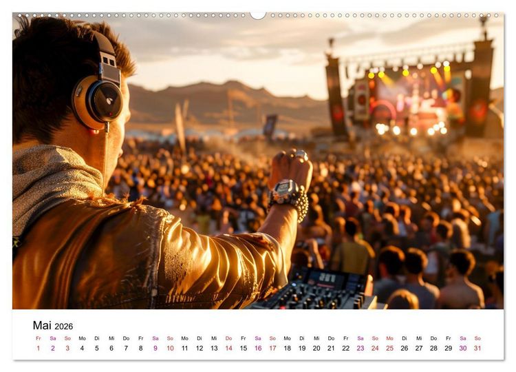 Produktbild: Festival Time (Wandkalender 2026 DIN A2 quer), CALVENDO Monatskalender
