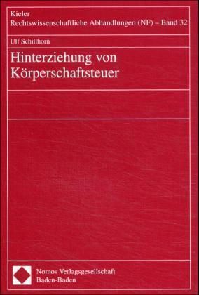 Produktbild: Hinterziehung von K&ouml;rperschaftsteuer