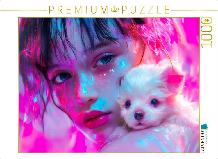Produktbild: CALVENDO Puzzle Die magische Liebe zwischen Mensch und Tier | 1000 Teile Lege-Gr&ouml;&szlig;e 64x48cm Foto-Puzzle f&uuml;r gl&uuml;ckliche Stunden