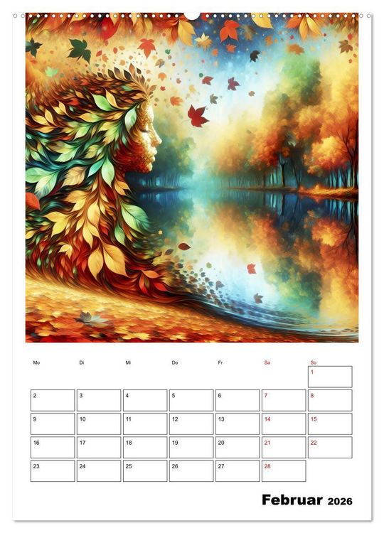 Produktbild: Bl&auml;tter - Visionen (hochwertiger Premium Wandkalender 2026 DIN A2 hoch), Kunstdruck in Hochglanz