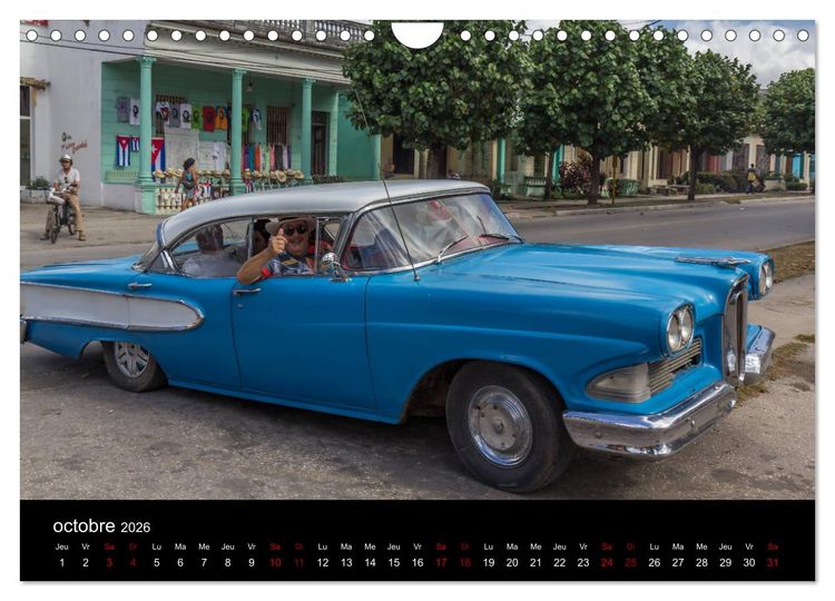 Produktbild: Cuba les belles am&eacute;ricaines (Calendrier mural 2026 DIN A4 vertical), CALVENDO calendrier mensuel