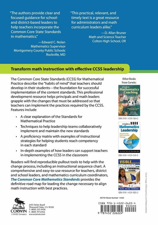 Produktbild: The Common Core Mathematics Standards