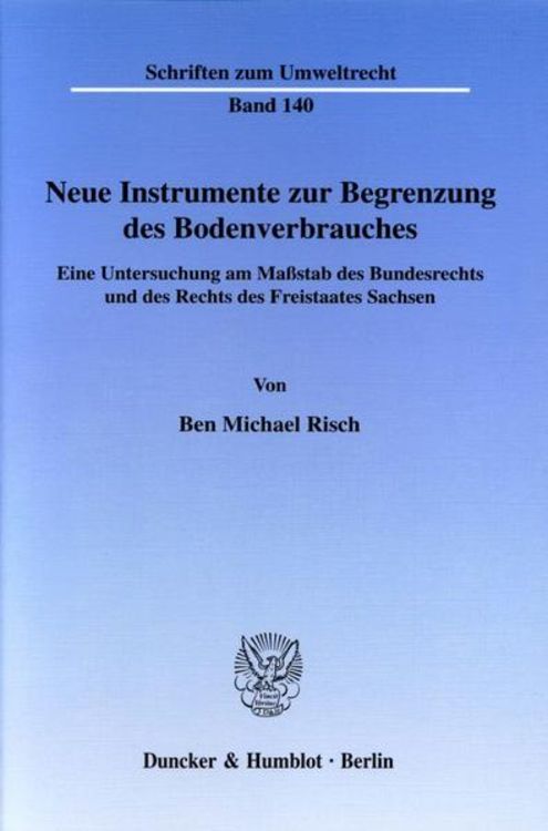 Bild vom Artikel Neue Instrumente zur Begrenzung des Bodenverbrauches. vom Autor Ben Michael Risch