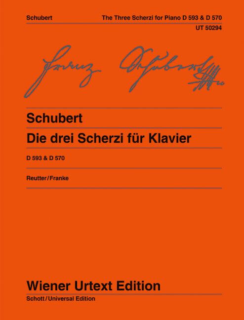 Produktbild: Schubert, F: Die drei Scherzi für Klavier