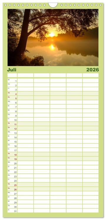 Produktbild: Familienplaner 2026 - Auw&auml;lder bei Enns mit 5 Spalten (Wandkalender, 21 x 45 cm) CALVENDO