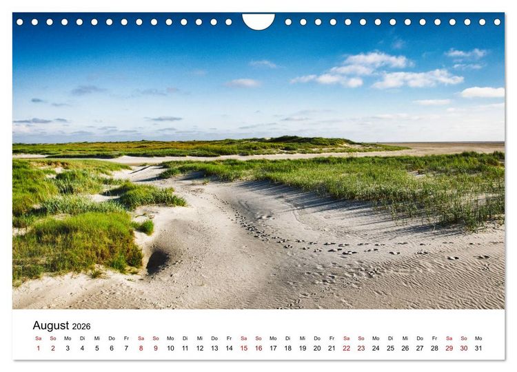 Produktbild: Sankt Peter-Ording. Licht, Schatten und Natur (Wandkalender 2026 DIN A4 quer), CALVENDO Monatskalender