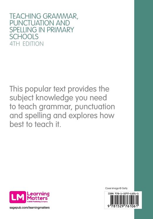 Produktbild: Teaching Grammar, Punctuation and Spelling in Primary Schools
