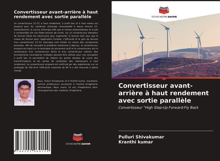 Produktbild: Convertisseur avant-arri&egrave;re &agrave; haut rendement avec sortie parall&egrave;le
